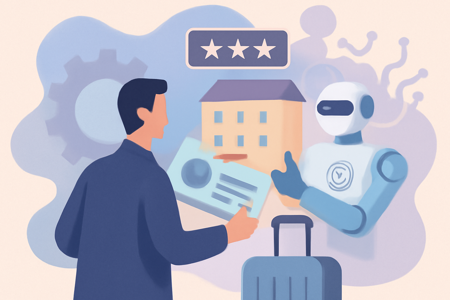 Ilustración sobre Fidelización de clientes en hoteles: guía práctica 2026 — GuestBrain (guestbrain.io)