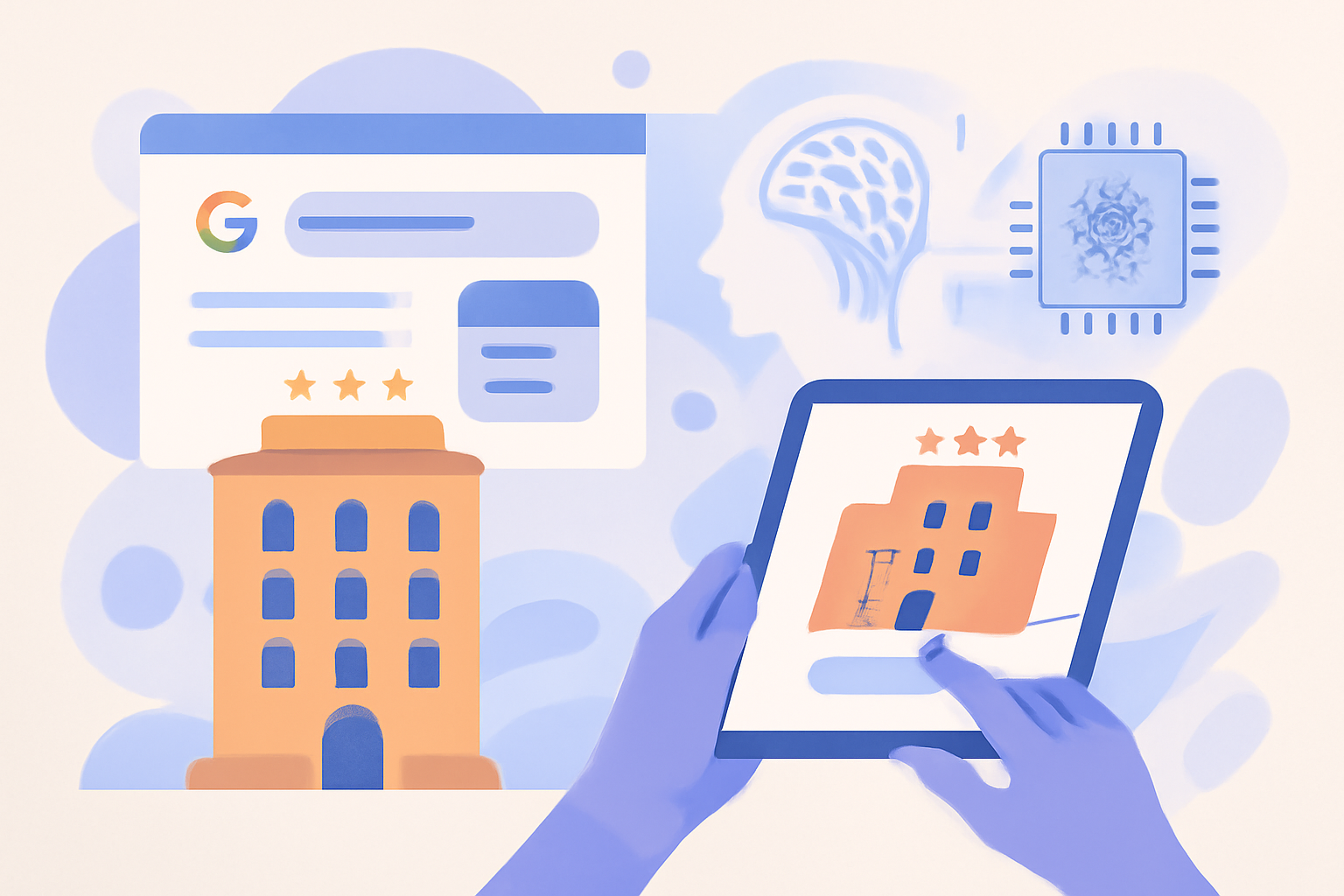 Ilustración sobre Google Hotel Ads: esencial para hoteles independientes — GuestBrain (guestbrain.io)