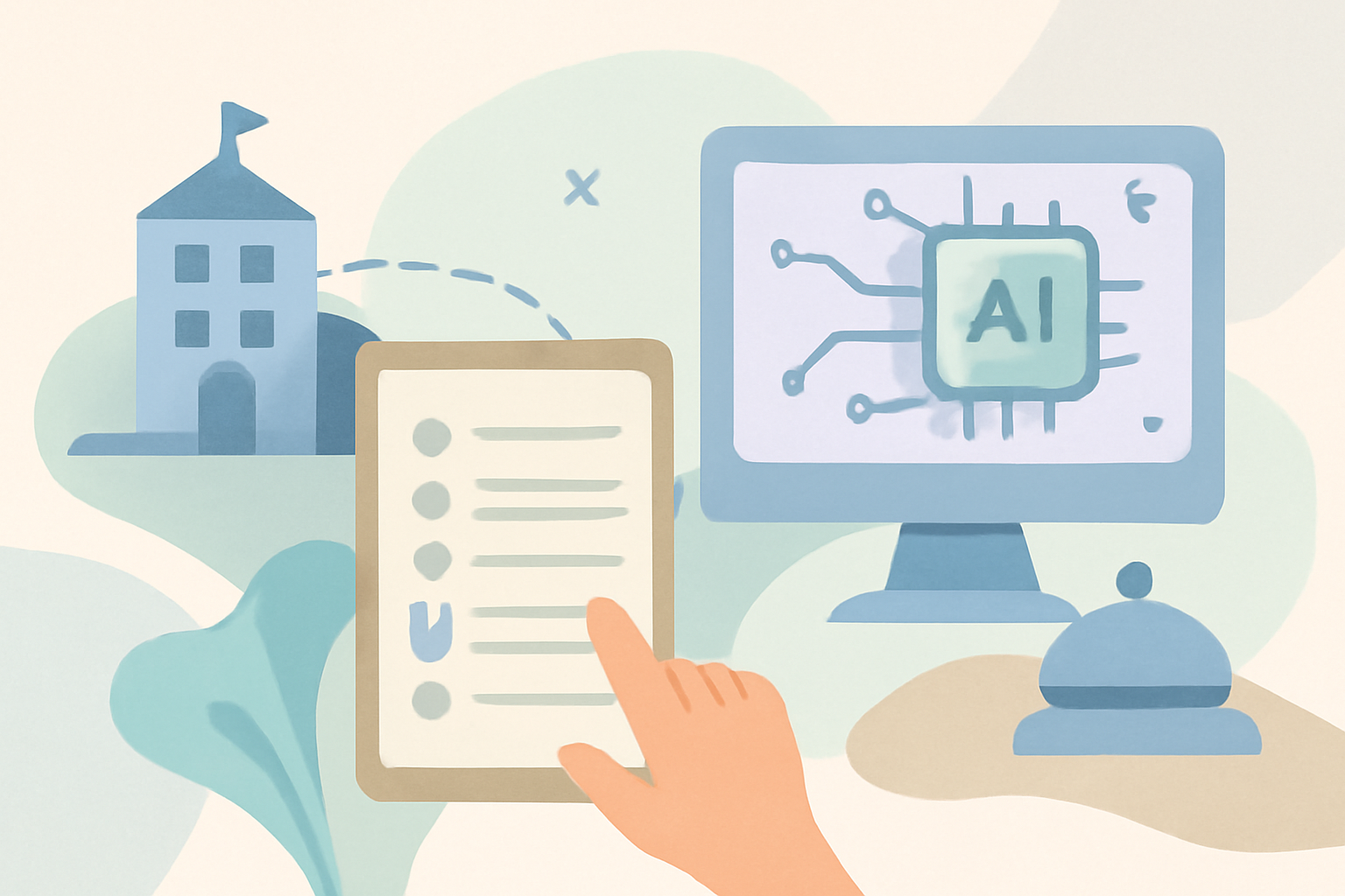 Ilustración sobre Soluciones tecnológicas para hoteles: guía y elección — GuestBrain (guestbrain.io)